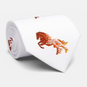 Cravate Cheval flamand - Choisissez la couleur arrière - p (Roulé)