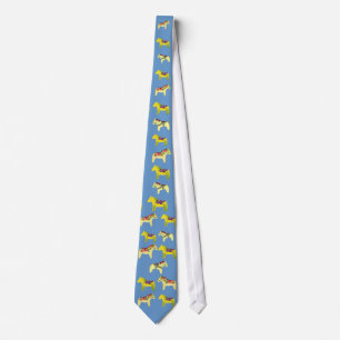 Cravate Cheval Jaune