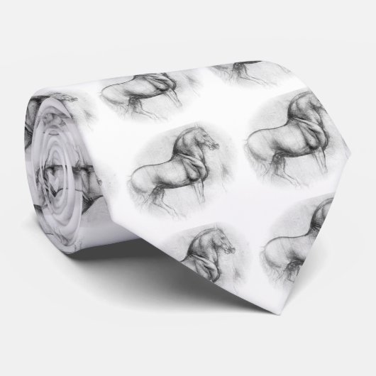 Cravate Cheval Leonardo DaVinci (Roulé)