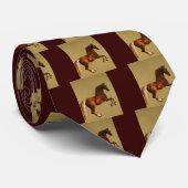 CRAVATE CHEVAL ROUGE (Roulé)