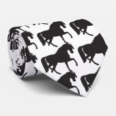 Cravate Cheval Silhouette - Changer de couleur arrière - p (Roulé)