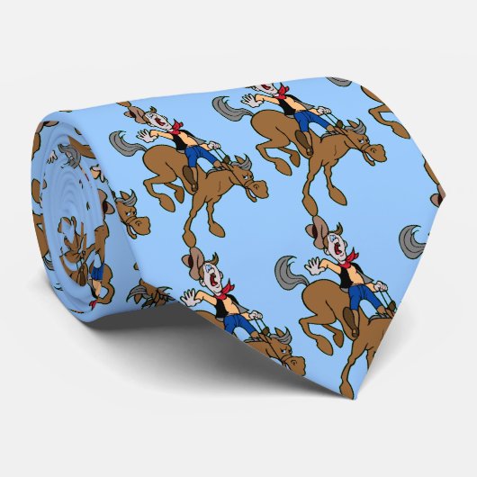 Cravate Cheval s'opposant (Roulé)