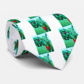 Cravate Cheval Turquoise Mistletoe de Noël (Roulé)