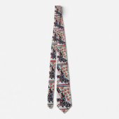 Cravate CHEVALIER BLEU SUR HORSEBACK Miniature médiévale (Dos)