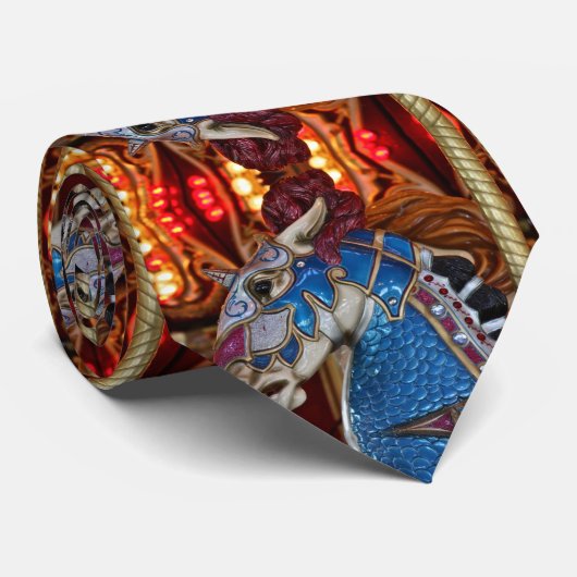 Cravate Chevaux de carrousel (Roulé)