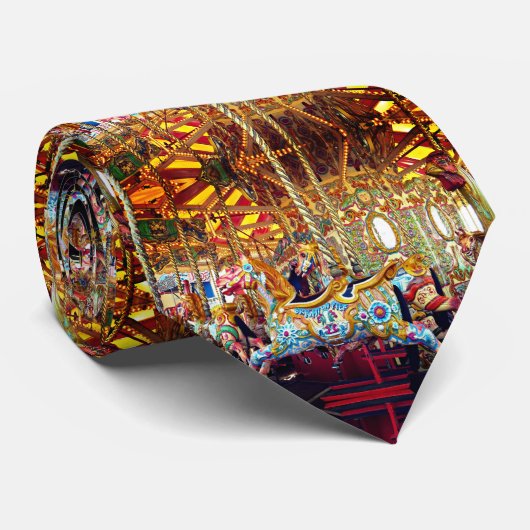 Cravate Chevaux de carrousel (Roulé)