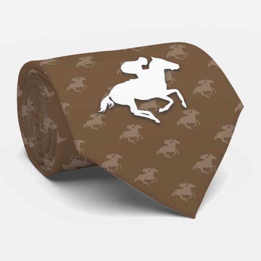 Cravate Chevaux de course | Cadeaux de sport (Roulé)