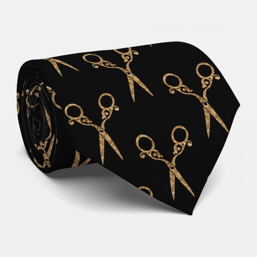 Cravate Cheveux (or) (Roulé)