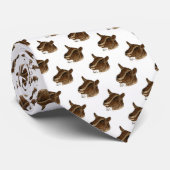 Cravate "Chèvre de Toggenburg " (Roulé)