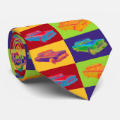 Cravate Chevrolet Bel Air Pop Art 1955 (Roulé)