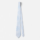 Cravate Chevron bleu doux (Devant)