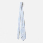 Cravate Chevron bleu doux (Dos)