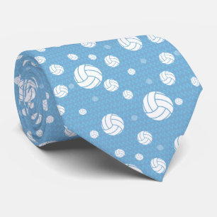 Cravate Chevron de volley-ball bleu en poudre