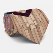 Cravate Chevron en bois de nébuleuse (Roulé)