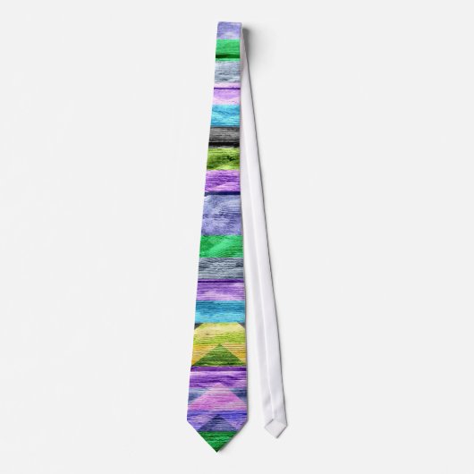 Cravate Chevron Tendance Chic Peint (Devant)