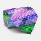 Cravate Chevron Tendance Chic Peint (Roulé)