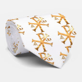 Cravate Chi-Rho d'or (Roulé)