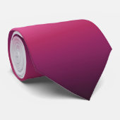 Cravate chic abstrait magenta burgundy maroon ombre (Roulé)