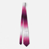 Cravate chic abstrait magenta burgundy maroon ombre (Dos)