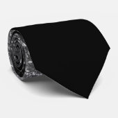 Cravate Chic argent ombre mariage (Roulé)