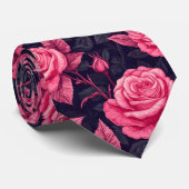Cravate Chic Christmas Gift For Him Rose Flower (Roulé)