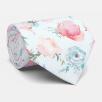 Chic Dusty Blue Jardin Floral Peony Motif
