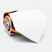 Cravate Chic géométrique de feu (Roulé)