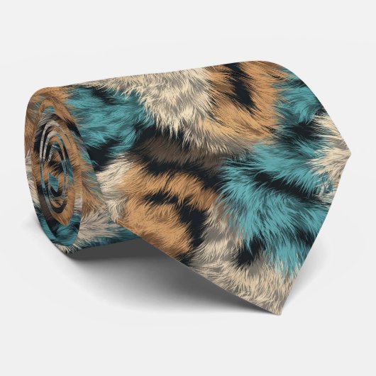 Cravate Chic Gift  For Boyfriend Animal Print	This pattern (Roulé)