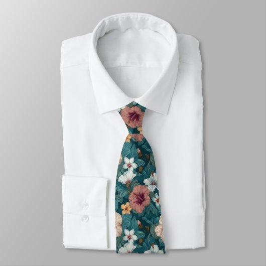 Cravate Chic Graduation Gifts For Him Tropical Flower (Attaché)