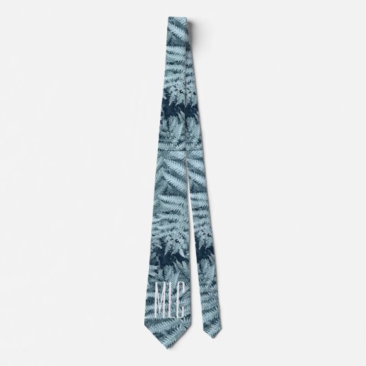 CRAVATE CHIC MONOGRAM NZ FERN SILVER FOLIER NOUVELLE-ZÉLAN (Devant)