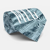 CRAVATE CHIC MONOGRAM NZ FERN SILVER FOLIER NOUVELLE-ZÉLAN (Roulé)
