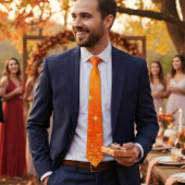 Cravate Chic parties scintillant orange ombre mariage