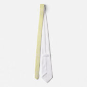 Cravate Chic Pastel Yellow Teal Chevron Custom (Dos)