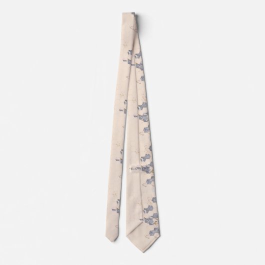 Cravate Chic Peach Honeycomb Hexagon Motif (Dos)