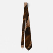 Cravate Chic Rose Brown Parties scintillant or Agate Marbr (Dos)