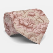 Cravate Chic Valentine Gifts For Dad Peonies (Roulé)