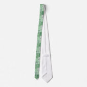 Cravate Chic Vert Shamrocks Faux Patchwork Necktie (Dos)