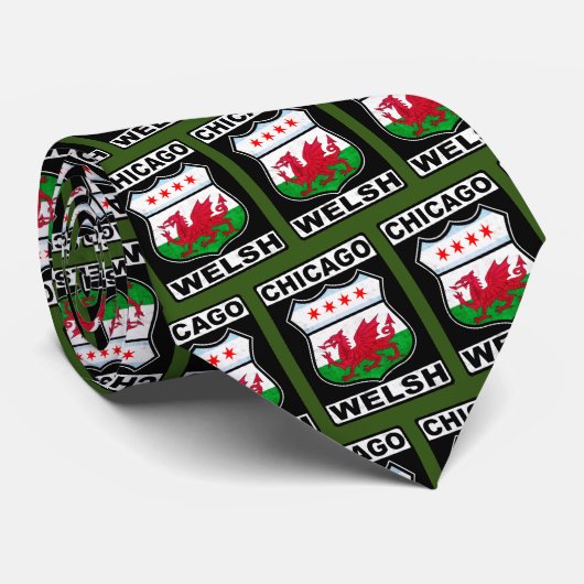 Cravate Chicago Welsh American (Roulé)