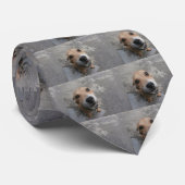 Cravate Chien à l'air SUPER mignon ! ! ! (Roulé)