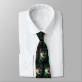 Cravate chien akita en robe de la Saint-Patrick (Attaché)