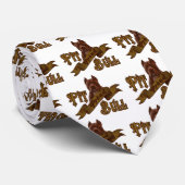 Cravate Chien américain de Terrier de pitbull (Roulé)