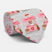 Cravate Chien beagle Valentine's Day Kissing Booth (Roulé)