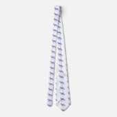 Cravate Chien berger allemand aquarelle (Dos)