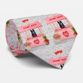 Cravate Chien berger allemand Valentine's Day Kissing Boot (Roulé)