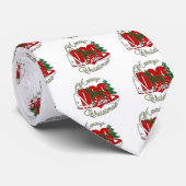 CRAVATE CHIEN BOXER CHRISTMAS (Roulé)