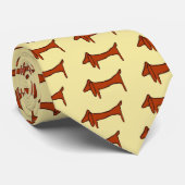 Cravate Chien Brown, Dachshund (Roulé)
