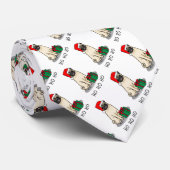 Cravate Chien Carlin de Noël de Noël de Père Noël (faon cl (Roulé)