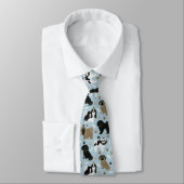 Cravate Chien Chien Chien Chien Chien Chien Paws et Os (Attaché)