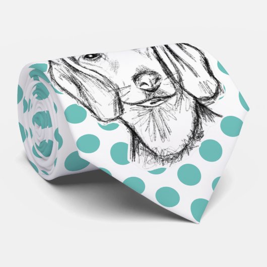 Cravate Chien-chien dragon (Roulé)