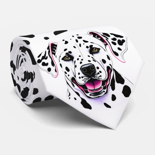 Cravate Chien dalmate (Roulé)